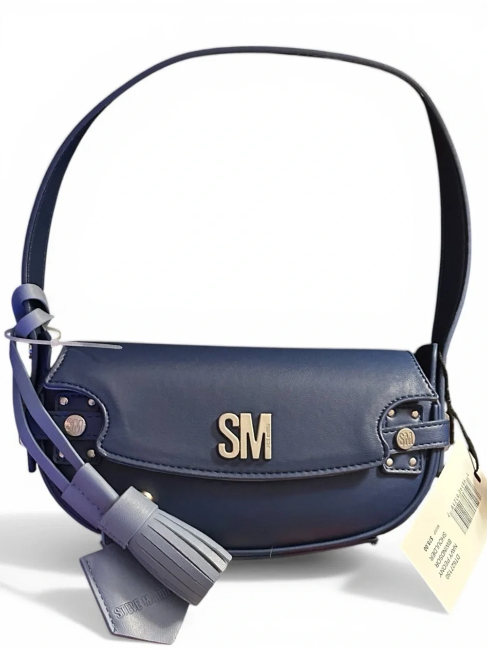 Steve Madden Navy Blue Shoulder Bag with Tassel